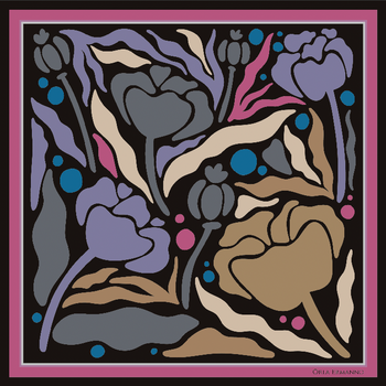 Abstract Floral Fuschia